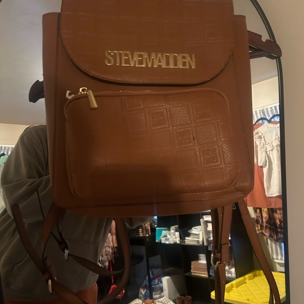 Steve Madden Brown Backpack